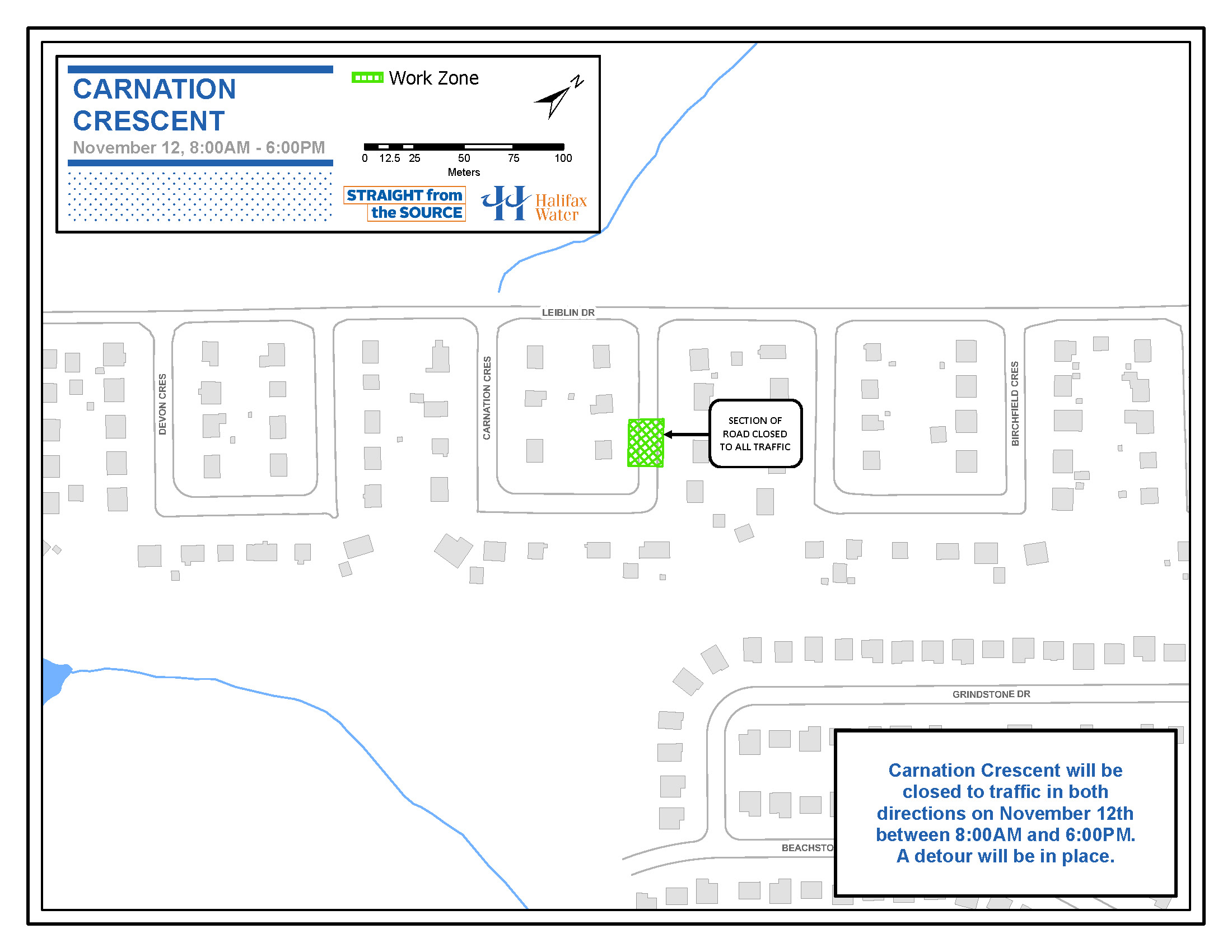 Halifax Water PSA Map - November 7 2019 - Carnation Crescent - Wastewater System Maintenance Halifax Water PSA Map - November 7 2019 - Carnation Crescent - Wastewater System Maintenance
