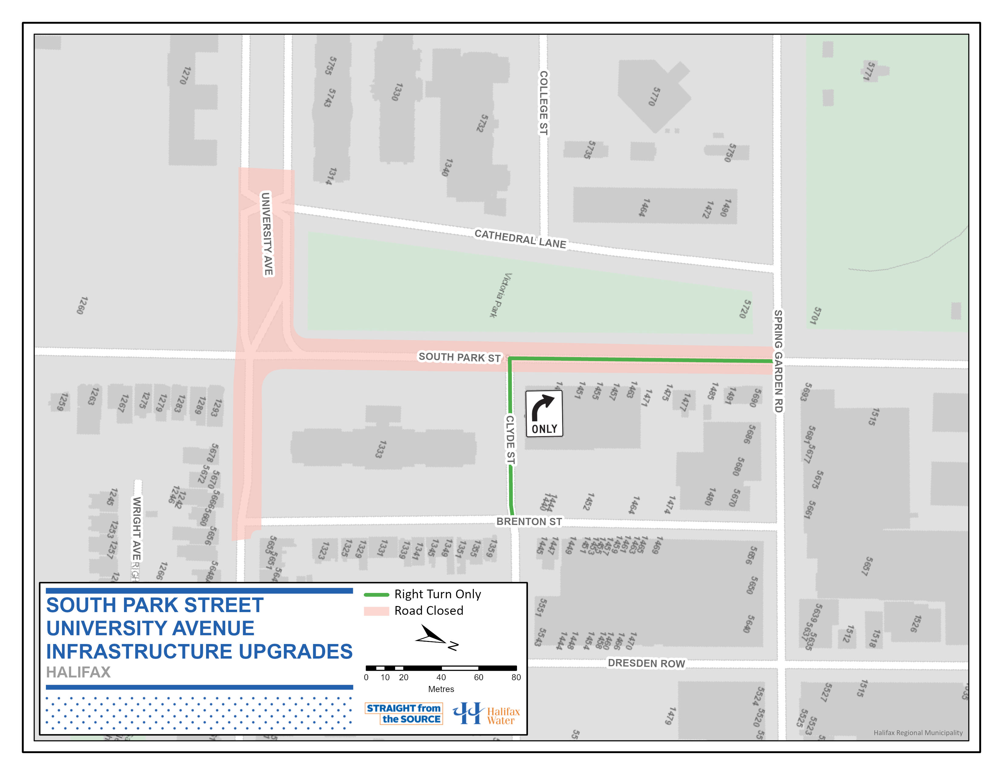 Traffic Advisory – South Park Street & University Avenue Area – Infrastructure Upgrades