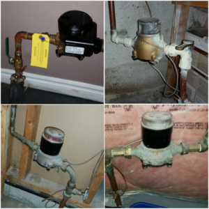 Water Meter Location Collage of images showing different locations of water meters