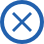 X circled icon indicating no