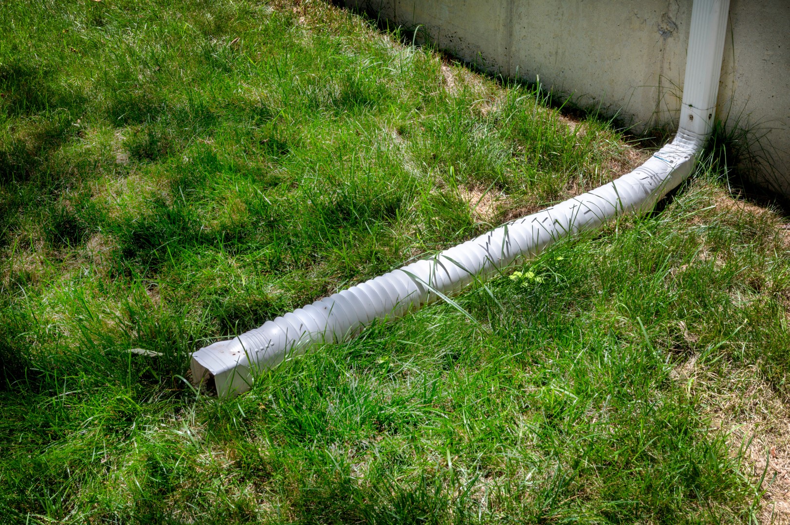 downspout to yard