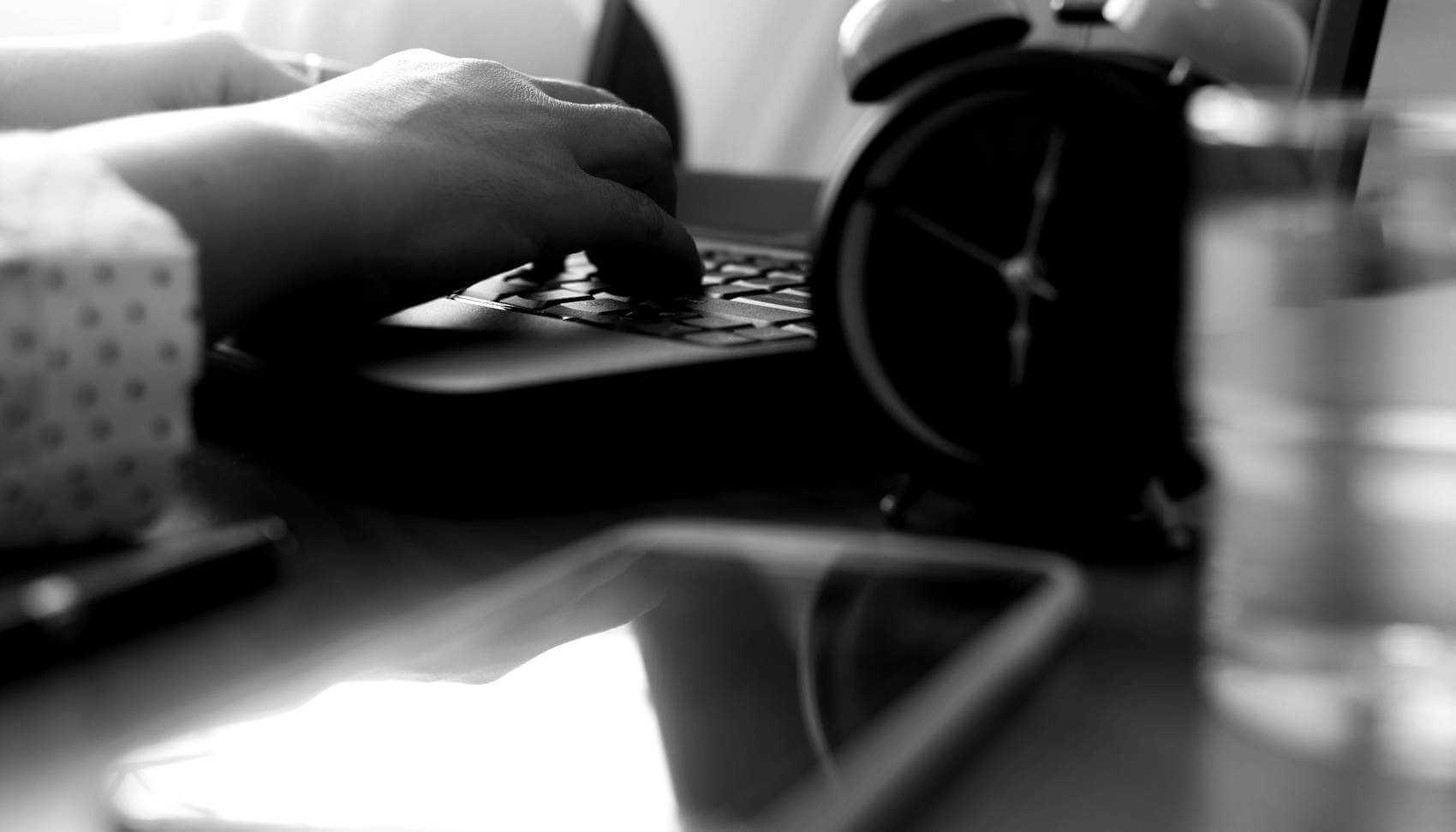 Person Using Computer