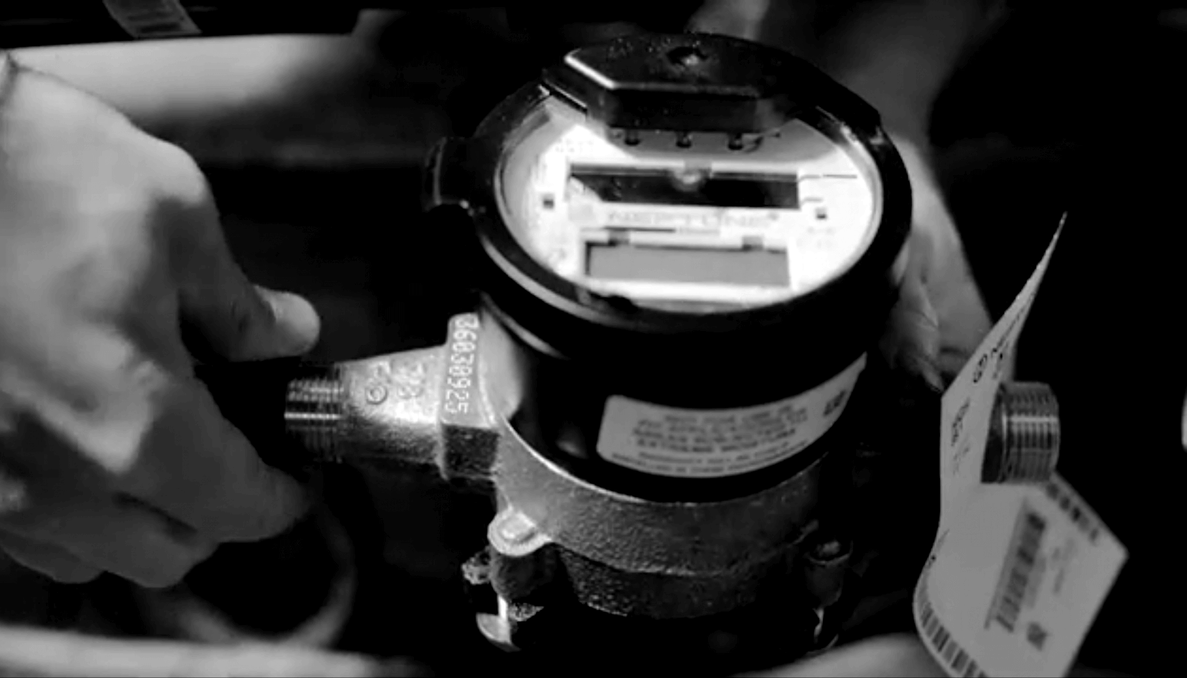 Water Meter Being Installed