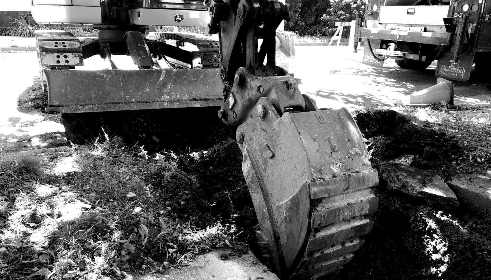 Lead Service Line Replacement Excavation in Halifax