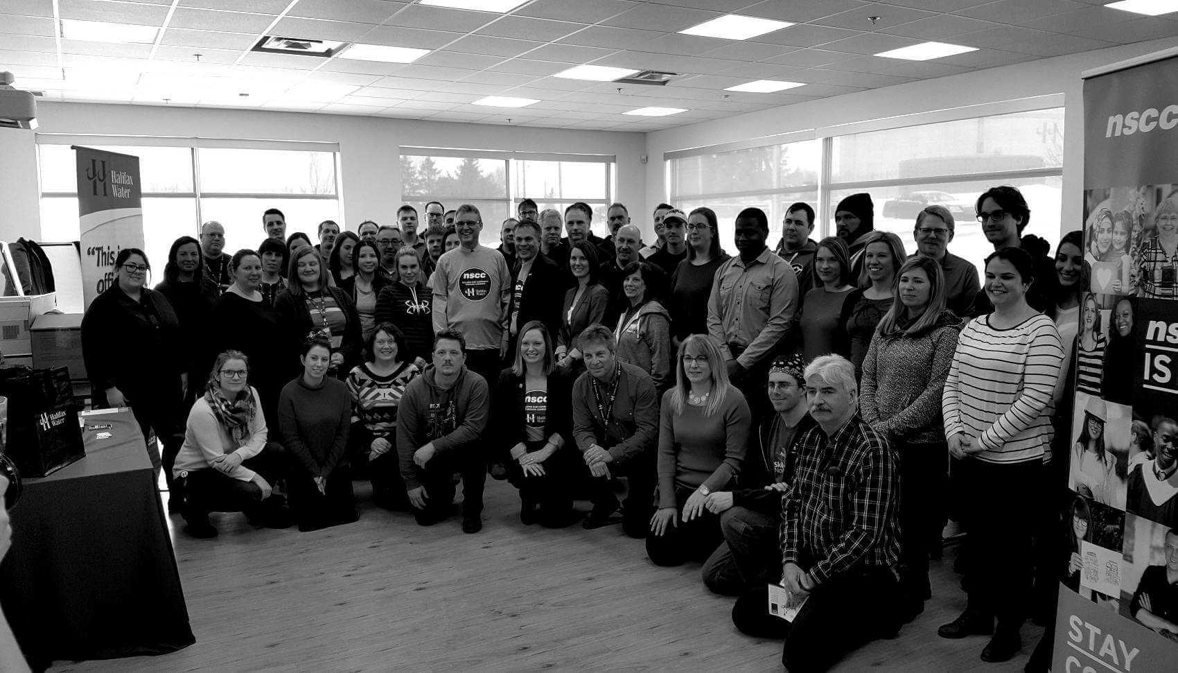 Group photo of Halifax Water employee NSCC alumni