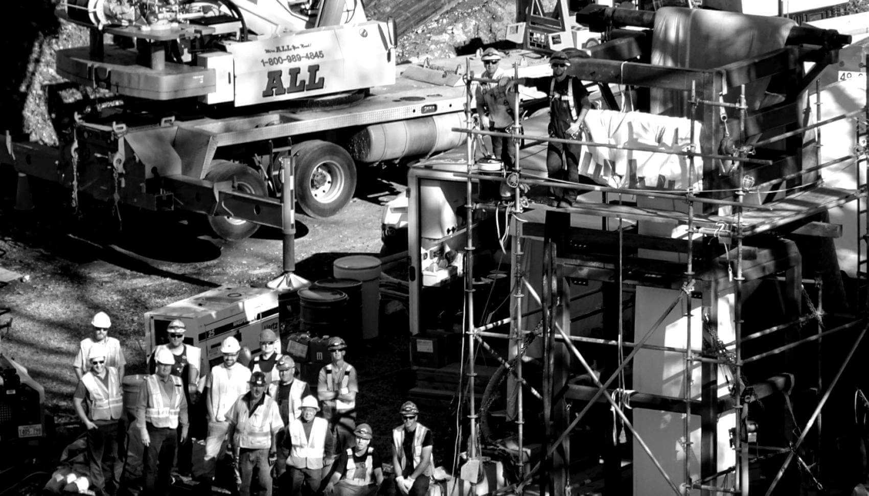 Underground Overhaul Northwest Arm sewer rehabilitation project working crew