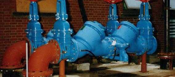 image showing large industrial backflow prevention device