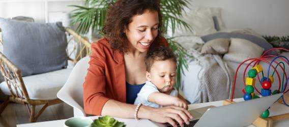 Banner Image - Get the Lead Out - Application Form - Mother and Child on Laptop - AdobeStock_211531142